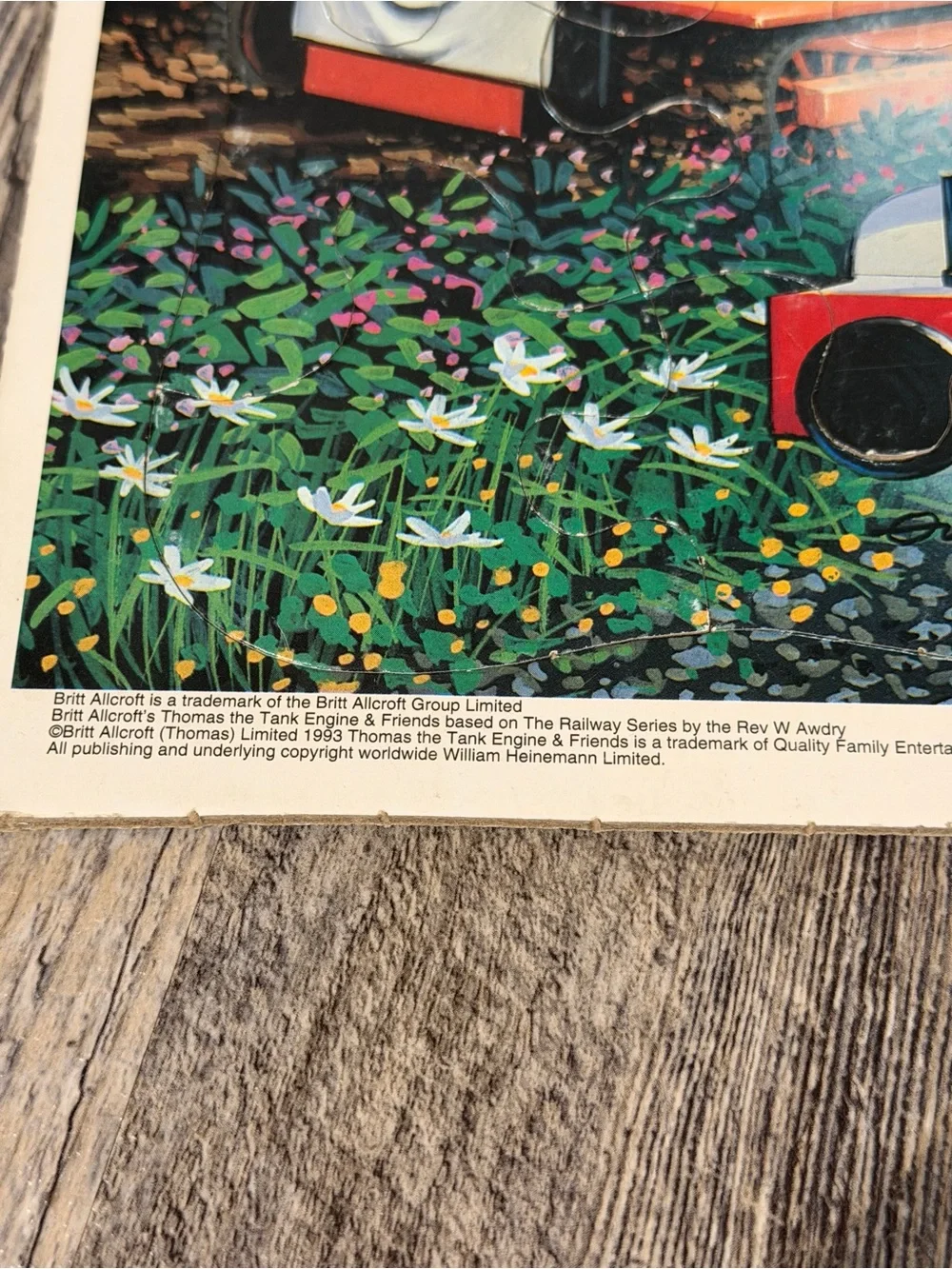 Vintage 1993 Thomas the Tank Engine & Friends Golden Frame-Tray Puzzle #8346